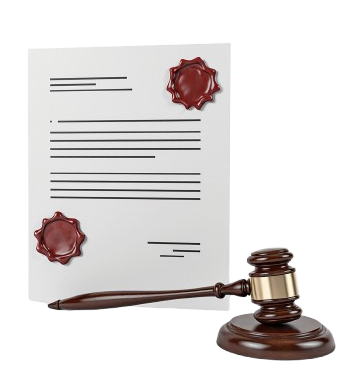 a_realistic_3d_icon_of_a_legal_document_with_a_red_wax_seal_and_a_wooden_judge_gavel_beside_it_symb_wu1y5fy21uivria6abm8_1-removebg-preview