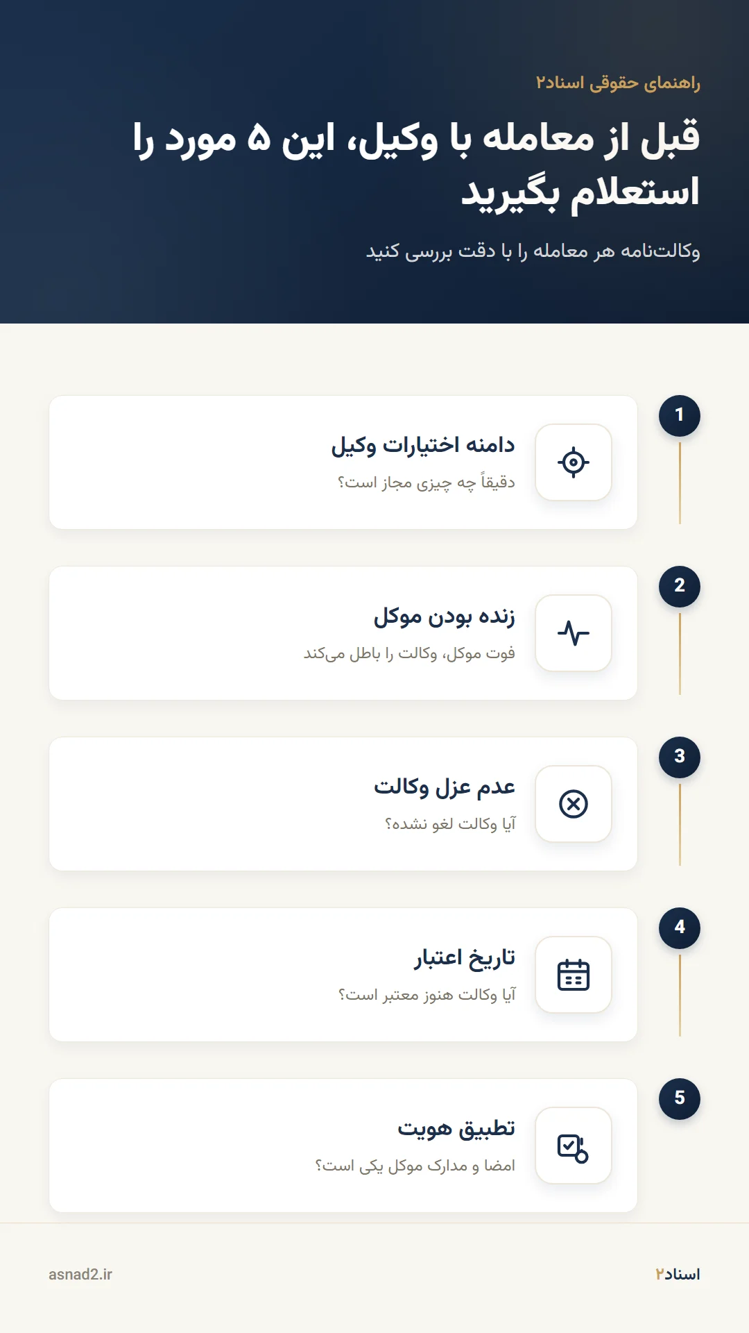 نکات ضروری بررسی وکالتنامه فروش ملک